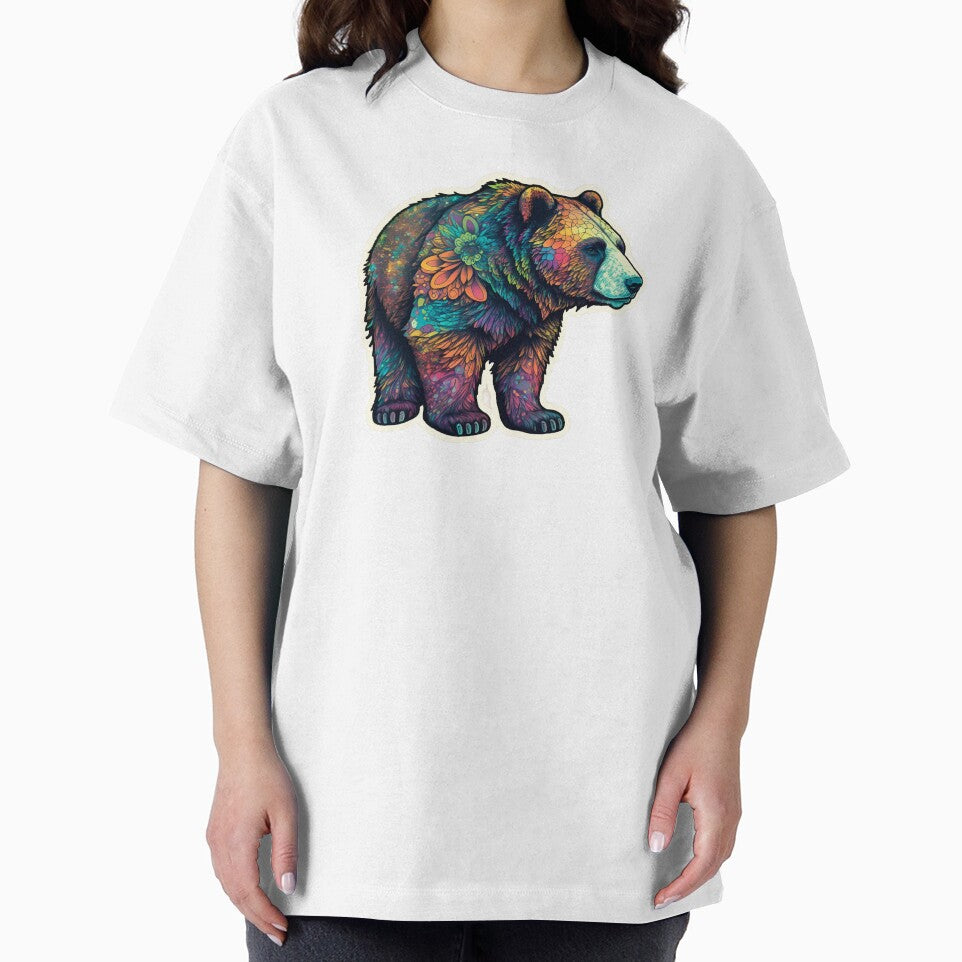 Psychedelic colorful bear by Victorsju