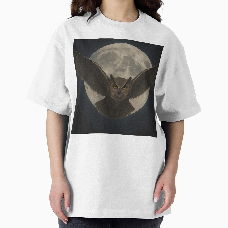 Owl in the Full Moon by NorseDrip
