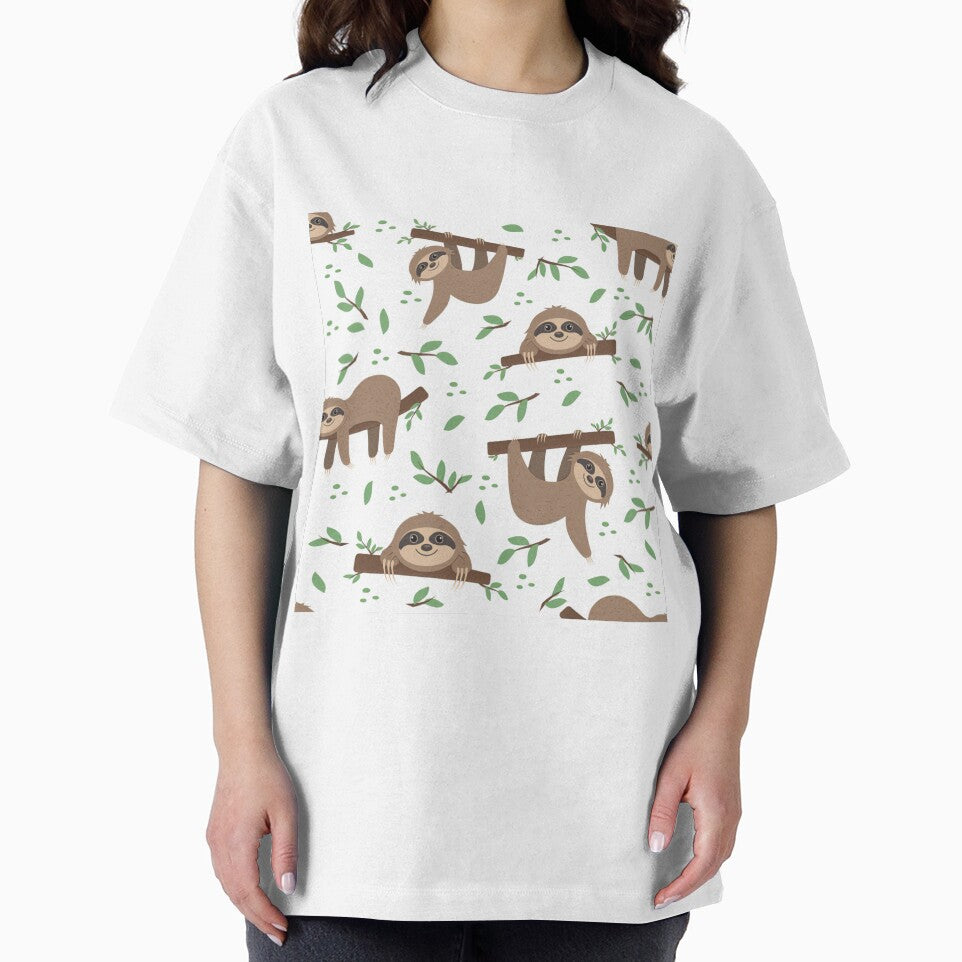 Sloths On Branches Leaves by CatheriLove