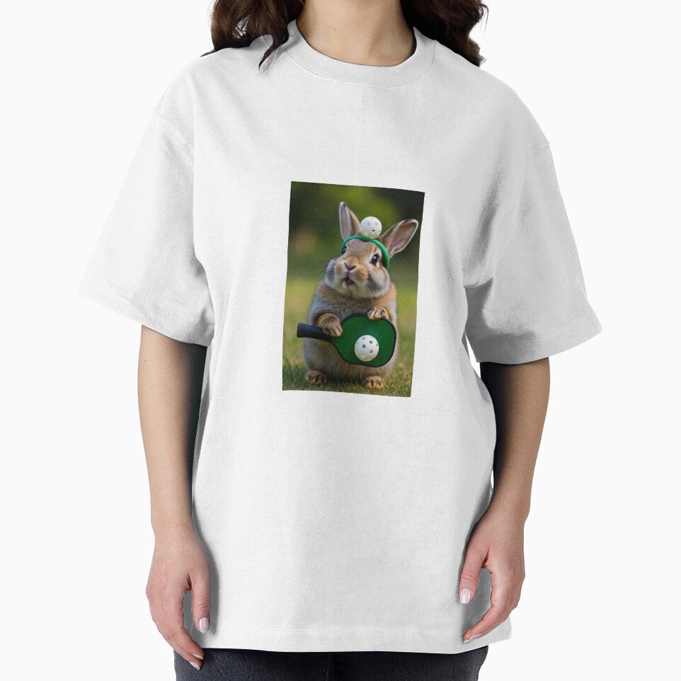 Pickleball Playtime with the Cuddly Bunny by Gregory de la Cruz