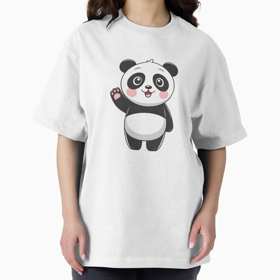 Adorable Waving Panda by TAJSILVERLINE
