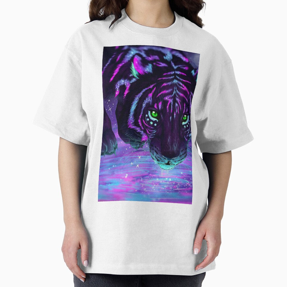 Neon tiger painting by PixelPlanet9