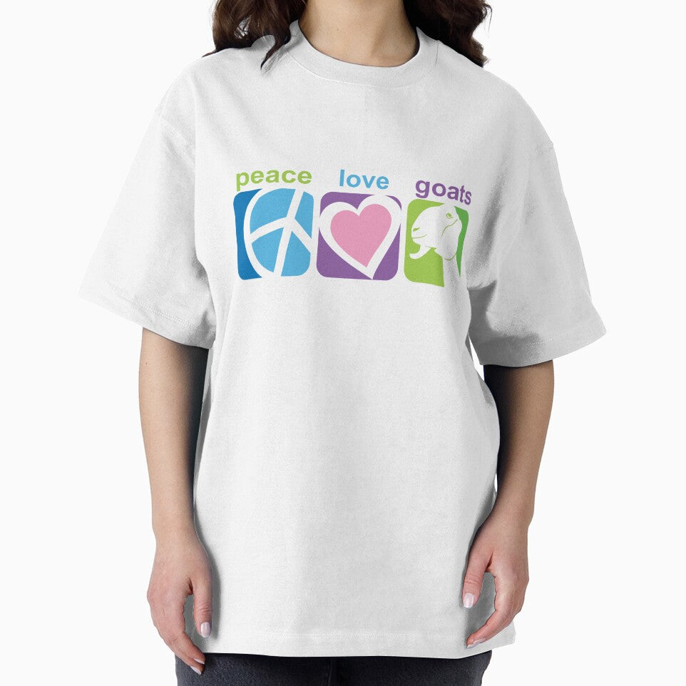 Peace, Love, Goats | Nubian Goat | NickerStickers® on Redbubble by NickerStickers