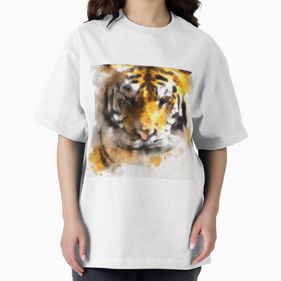 Cat Art - Soft Style Abstract Tiger Portrait by wwlmerch