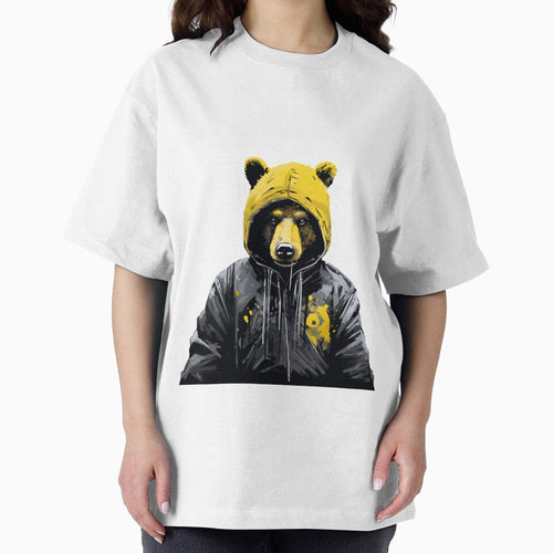 A STREET ART BEAR WITH HOOD by infinitearte