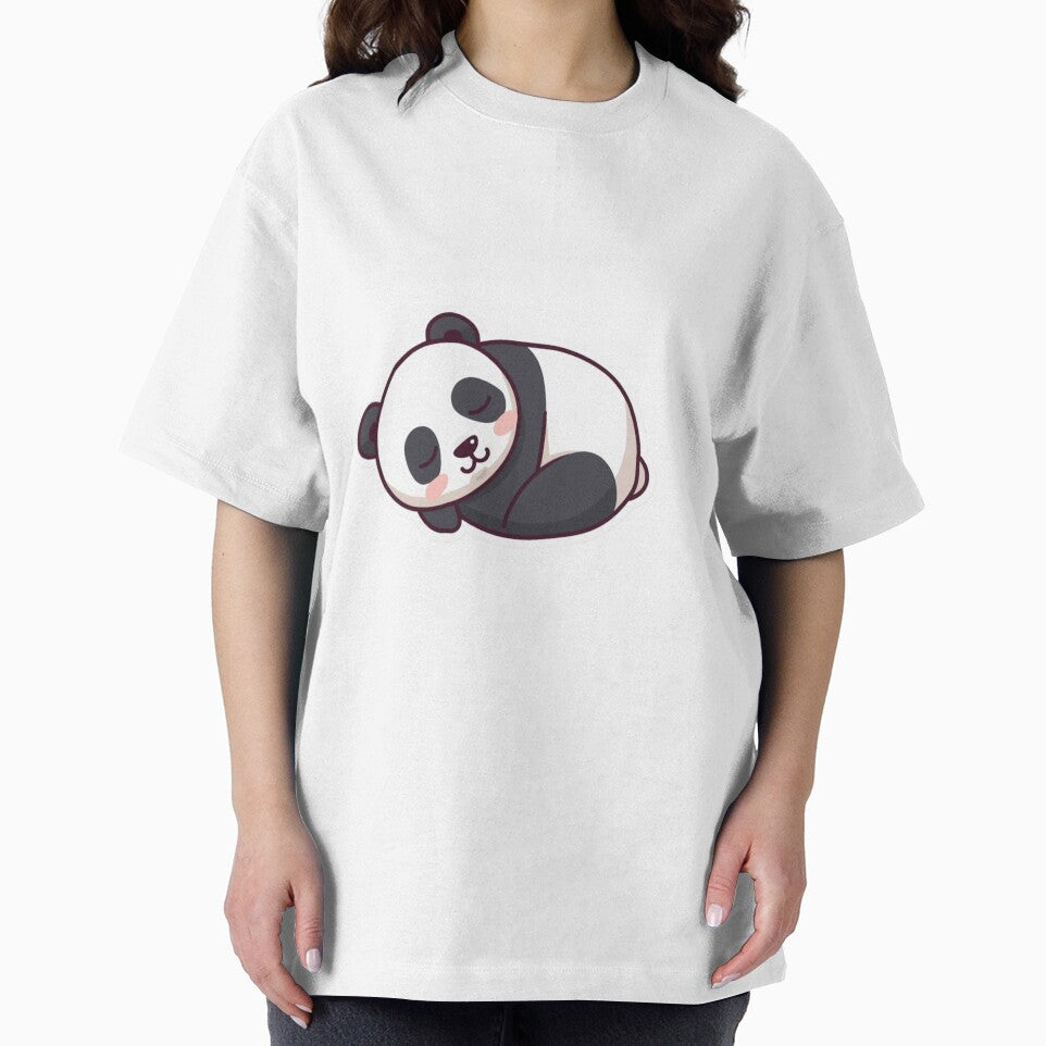 Sleeping Panda – Cute Kawaii Panda Aesthetic Illustration by snaperos