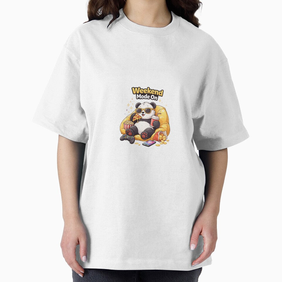 Weekend Mode On Panda Shirt – Cute Funny Panda Relax Design by snaperos
