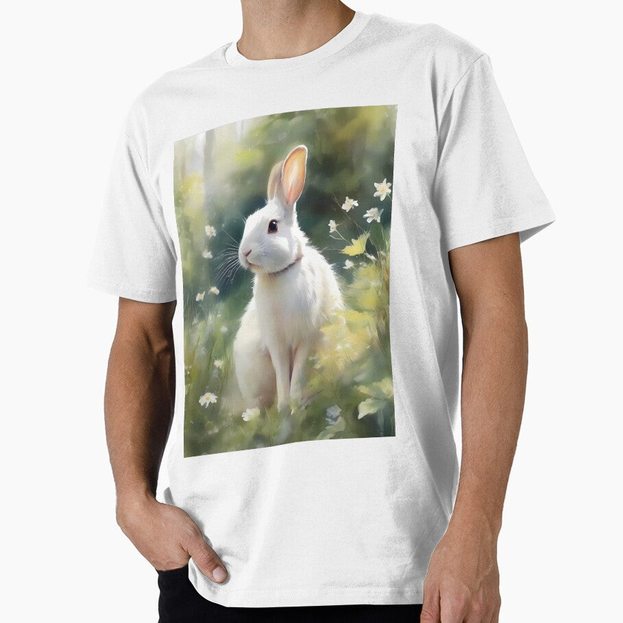 White Rabbit in Nature by CalmnessbyChoice