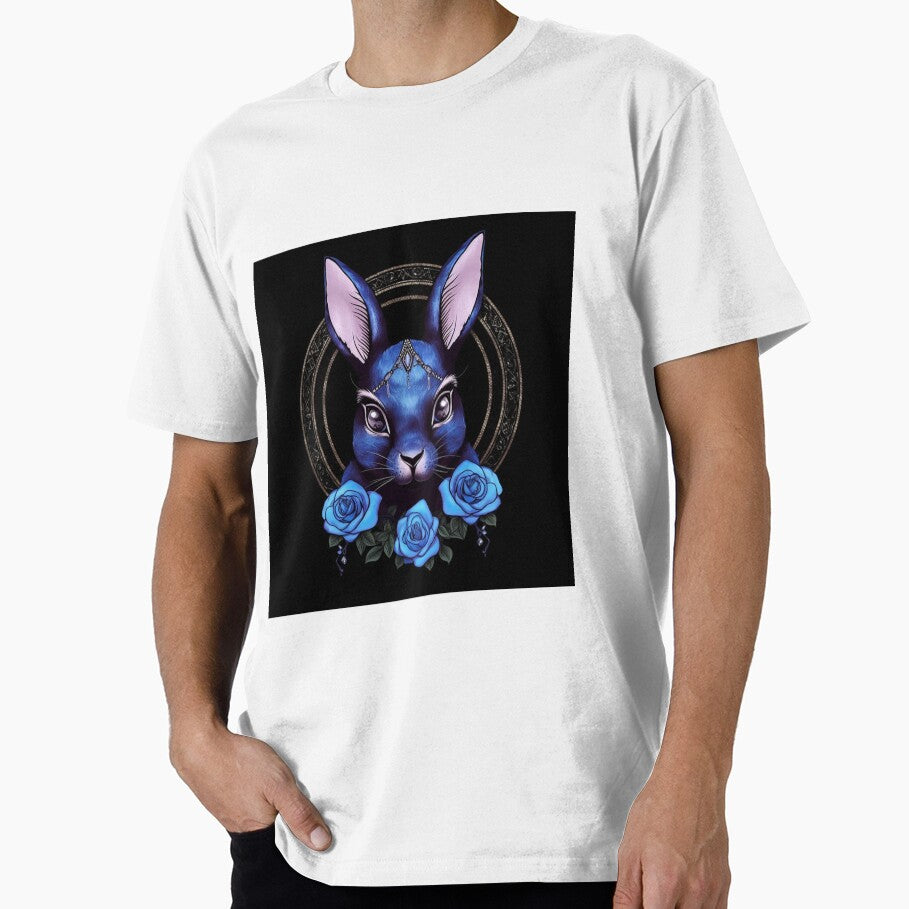 Blue Rabbit With Roses by Nocturne  Paws
