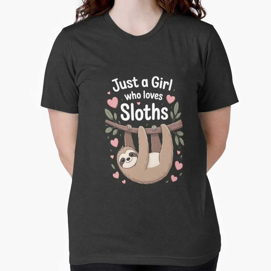 Cute Sloth For Girls Just A Girl Who Loves Sloths by FaithAbbott