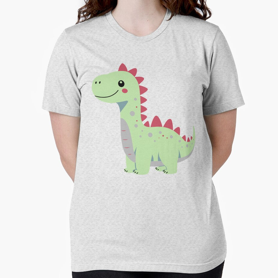 Cute Green Dinosaur with Red Spikes by IN Tales