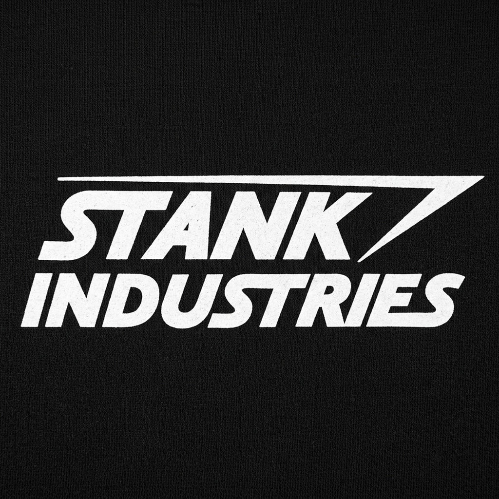 Stank Industries Superhero Company Parody Logo