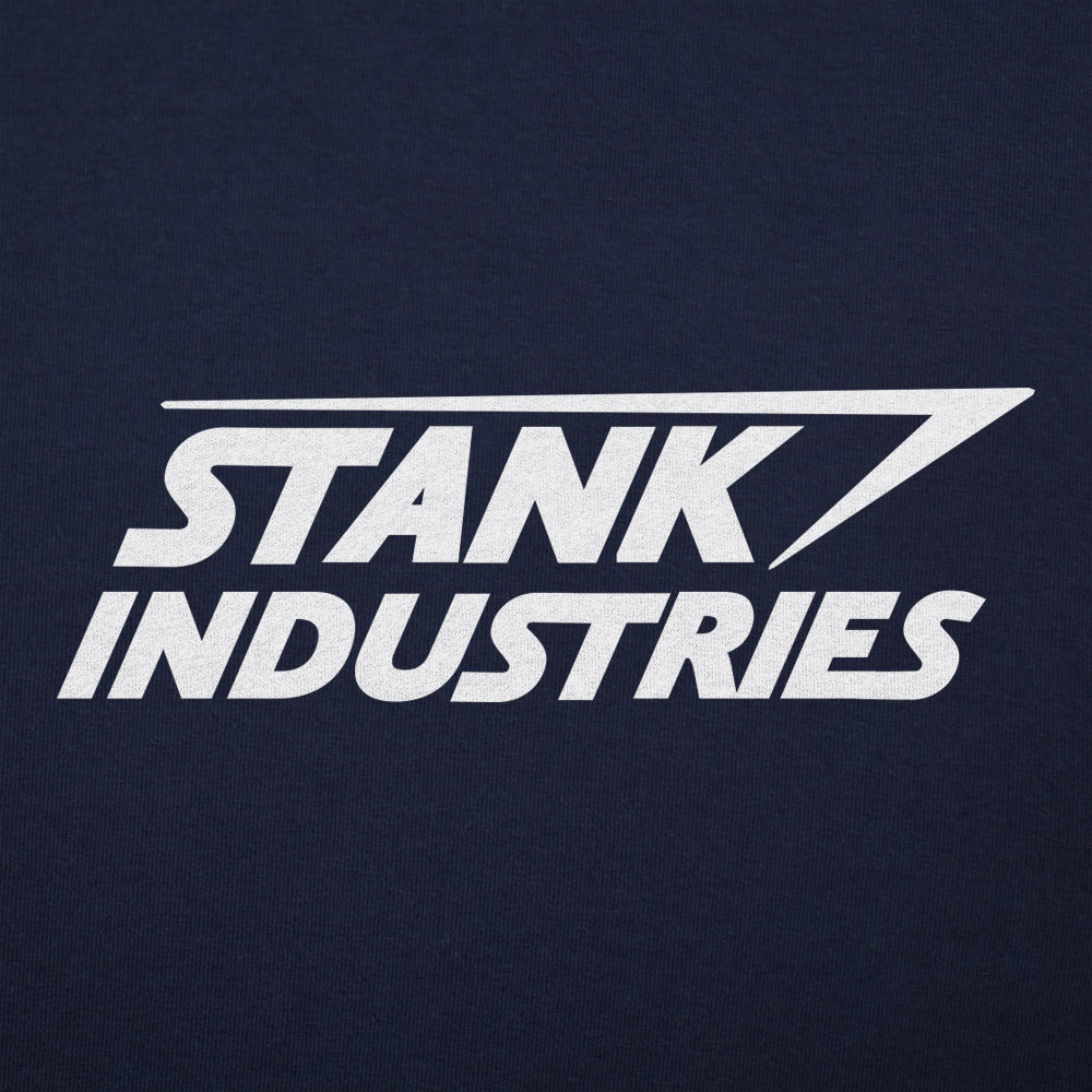 Stank Industries Superhero Company Parody Logo