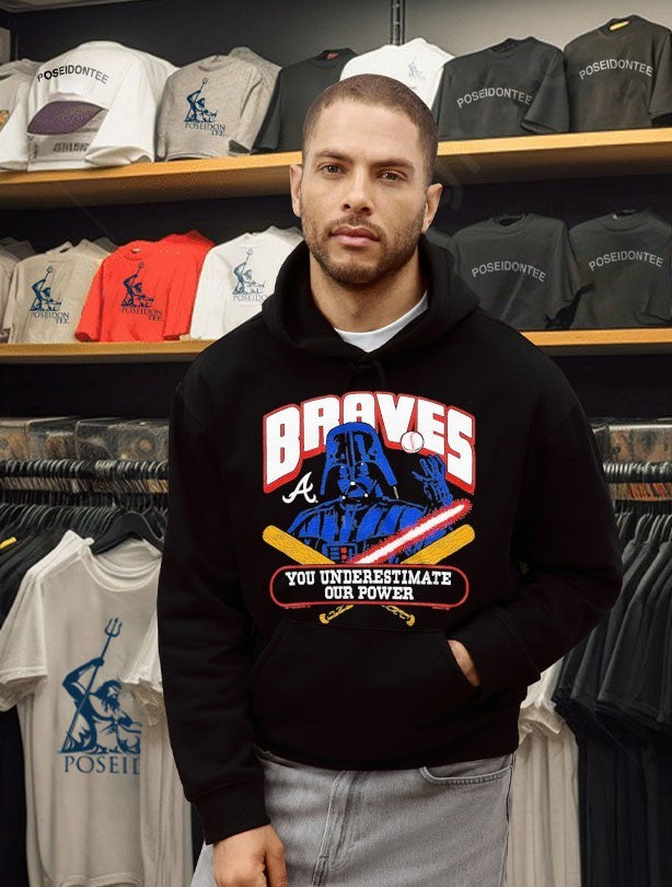Star Wars X Atlanta Braves Dark Side You Underestimate Our Power T-shirt