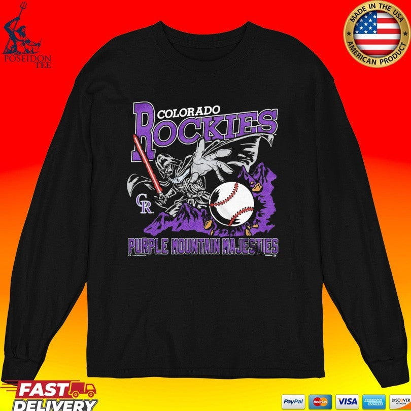 Star Wars X Colorado Rockies Purple Mountain Majesties T-shirt