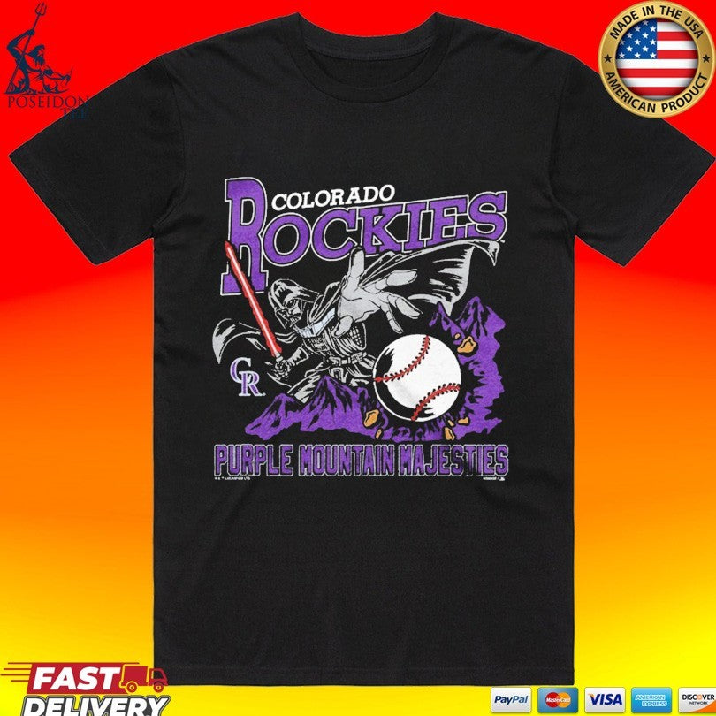 Star Wars X Colorado Rockies Purple Mountain Majesties T-shirt