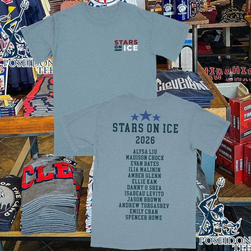 Stars On Ice 2026 Stars On Ice Skate Cast T-shirt