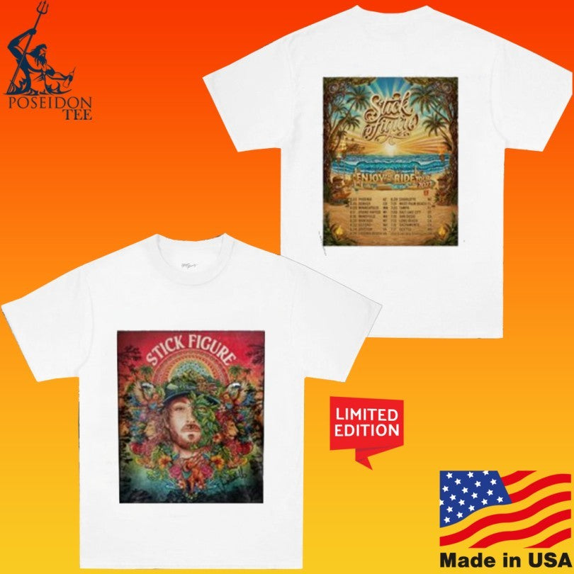Stick Figure Enjoy The Ride Tour T-shirt