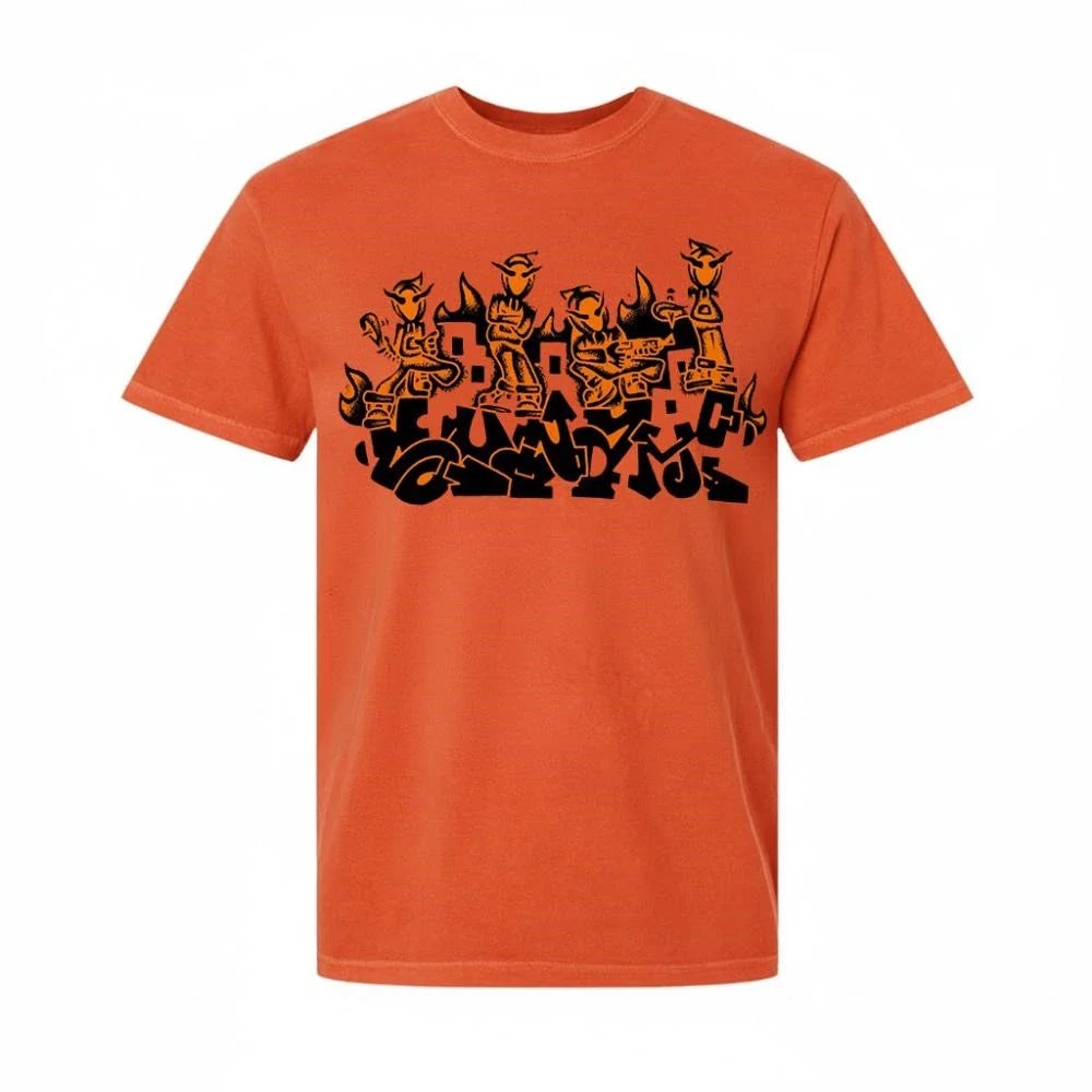 Sunami Band The Wrong Side Merch Orange Shirt