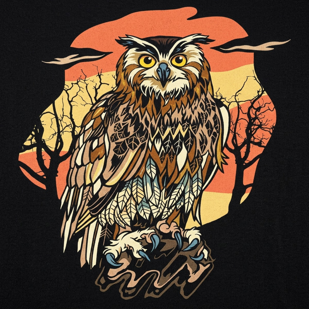 Sundown Owl Graphic
