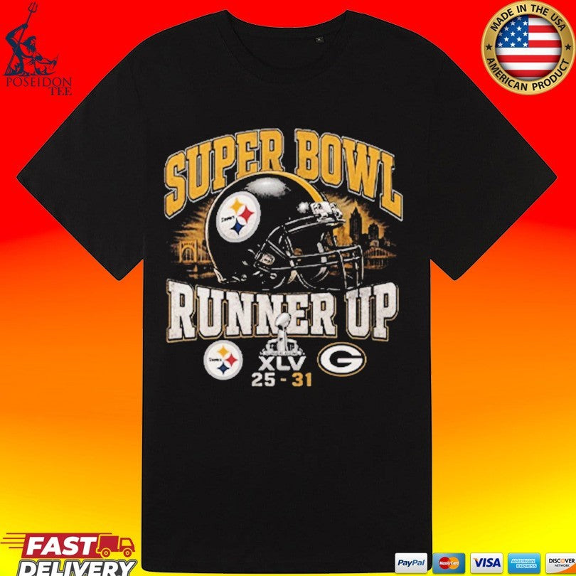 Super Bowl Xlv Runner Up Steelers Vs Packers 25 31 T-shirt