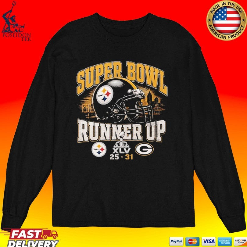 Super Bowl Xlv Runner Up Steelers Vs Packers 25 31 T-shirt