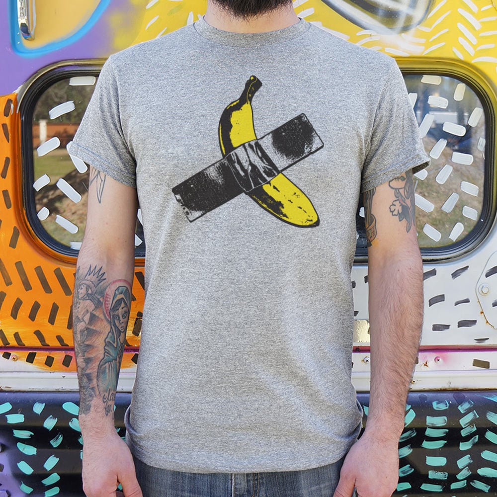 Taped Banana Duct Tape Wall Art Parody