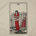 Tarot Card Eight Of Swords Blindfolded Woman Bound