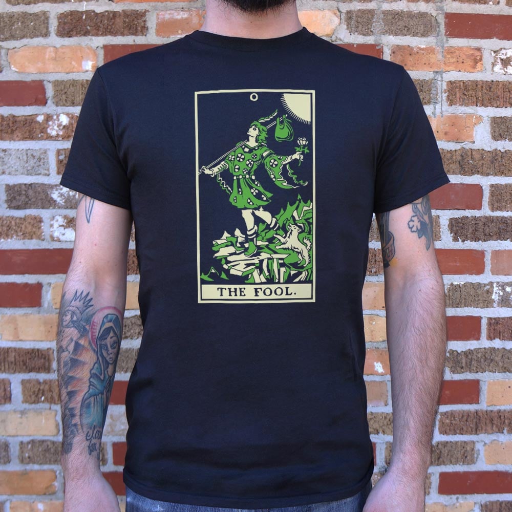 Tarot Fool Card Walking Off Cliff Graphic