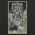 Tarot Chariot Card with Armored Knight and Sphinxes