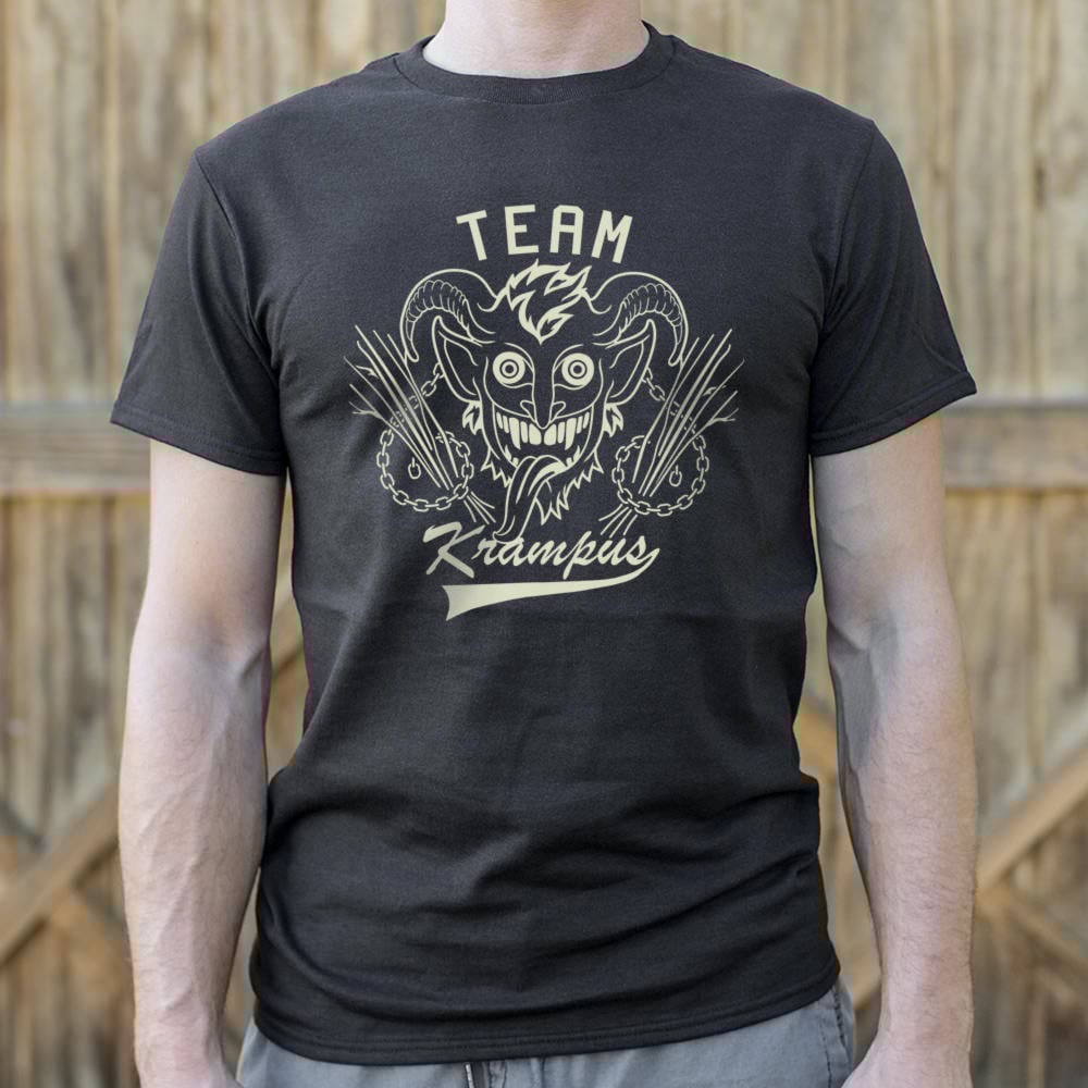 Team Krampus Horned Christmas Demon Graphic
