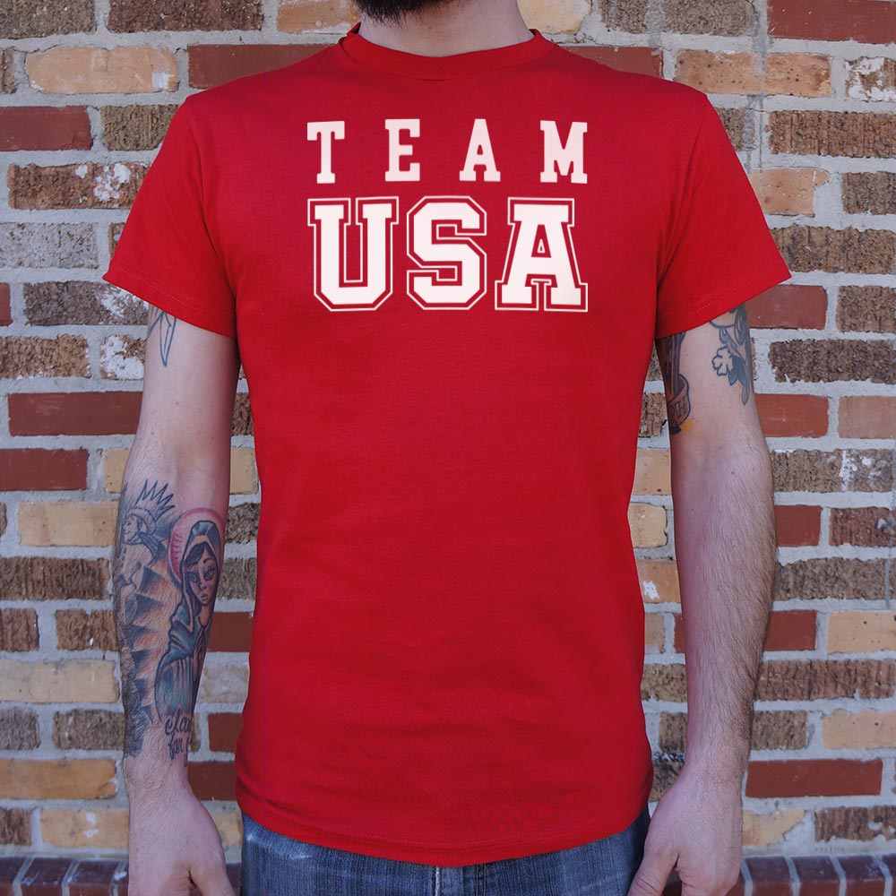 Team USA Varsity Style Patriotic Sports Graphic