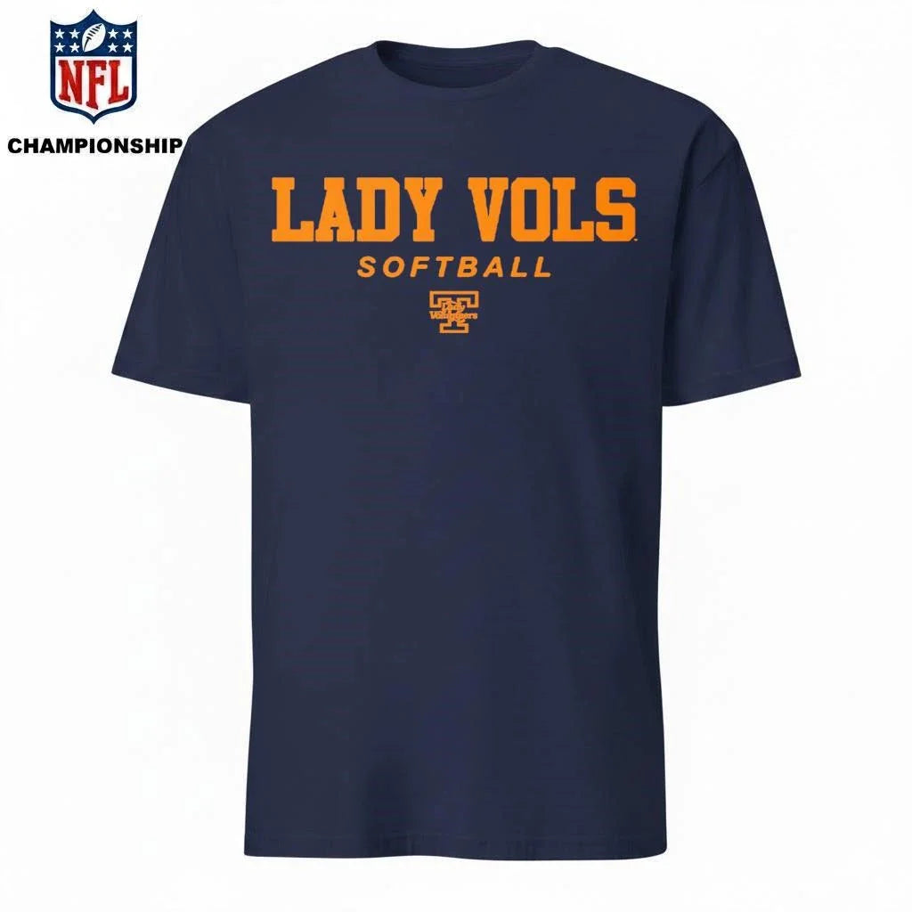 Tennessee Softball Wordmark and Logo University Shirt
