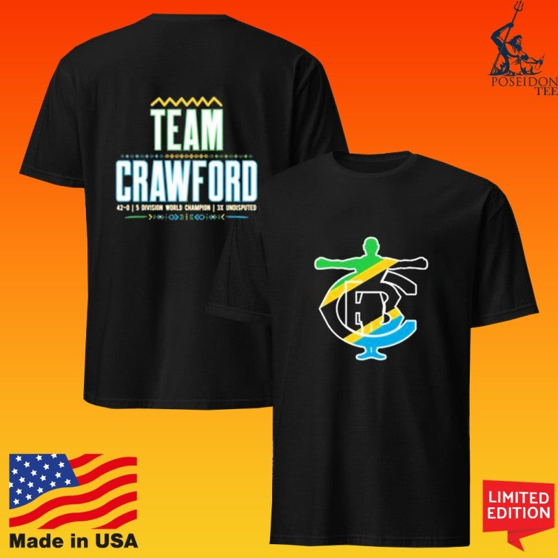 Terence Bud Crawford Exclusive Tanzania Team Crawford 5 Division World Champion T-shirt