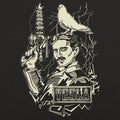 Nikola Tesla with Lightning Coil and Pigeon