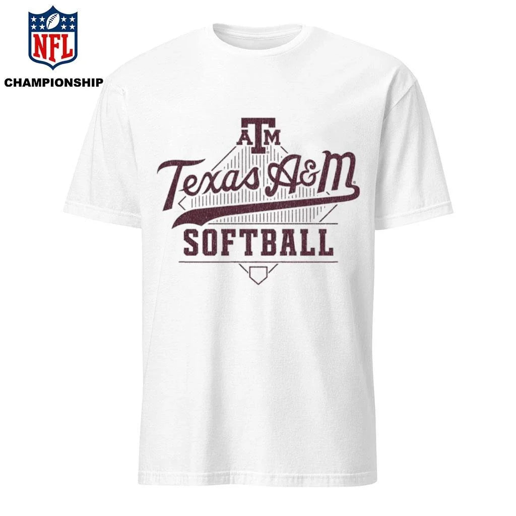 Texas A&amp;M Softball Script Home Plate Shirt