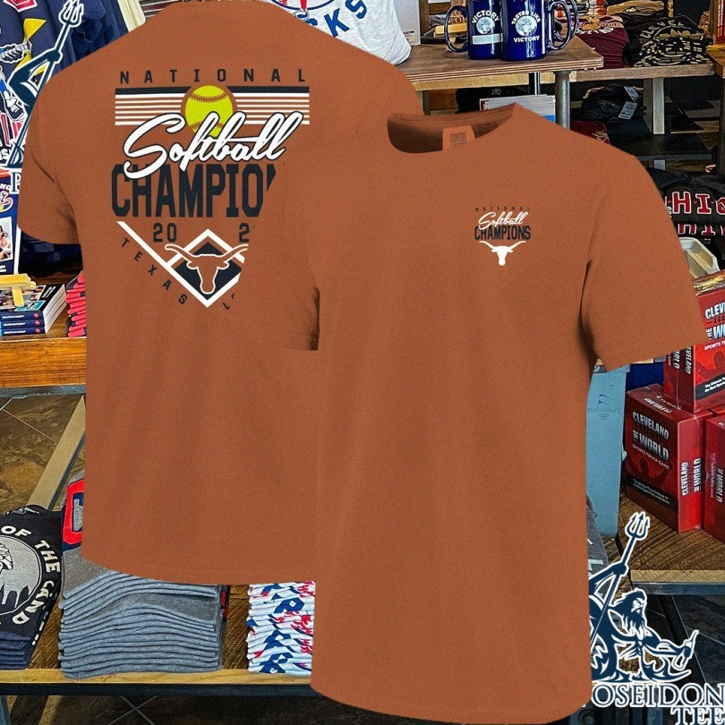 Texas Longhorns 2026 Ncaa Softball Women’s College World Series National Champions Plate T-shirt