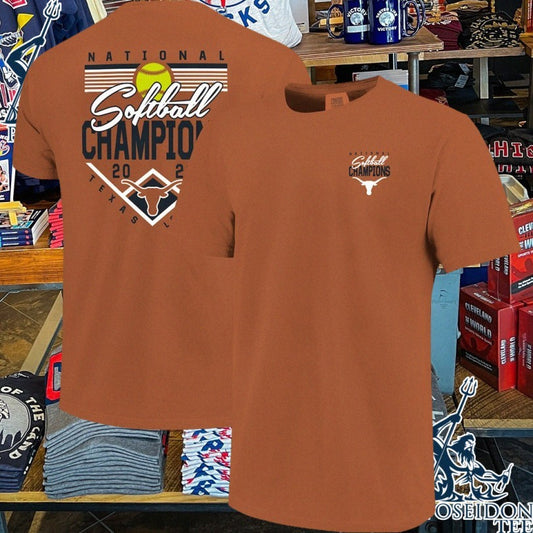 Texas Longhorns 2026 Ncaa Softball Women’s College World Series National Champions Plate T-shirt