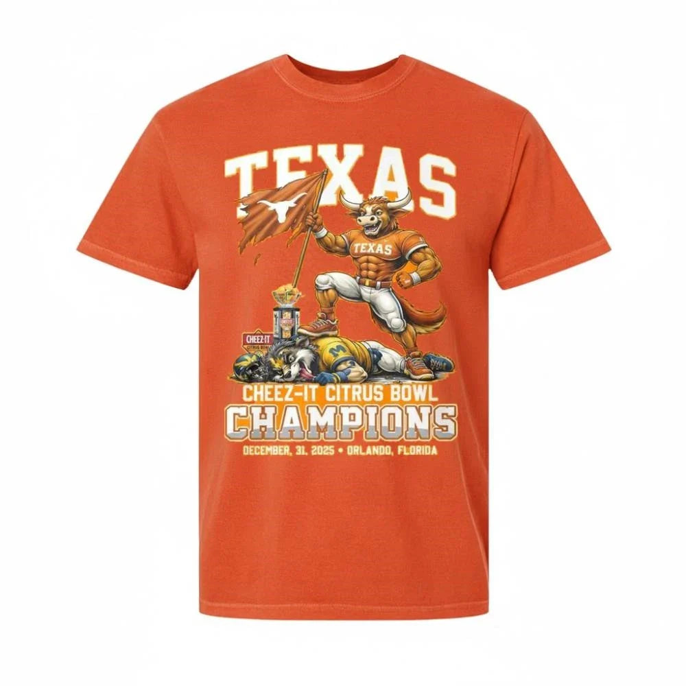 Texas Longhorns Cheez-It Citrus Bowl Champions December, 31, 2025 Shirt