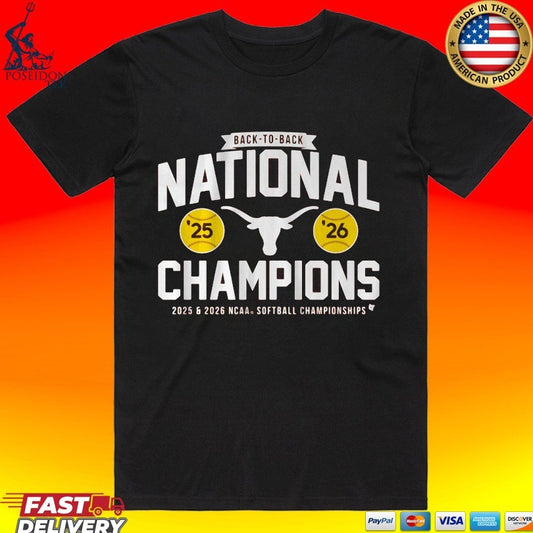 Texas Softball Back-to-back NCAA Champions Classic T-shirt