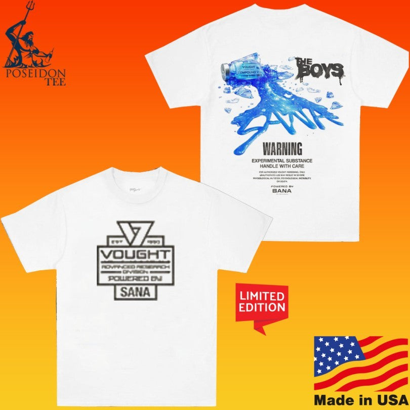 The Boys X Sana Compound V Warning Experimental Substance Handle With Care T-shirt