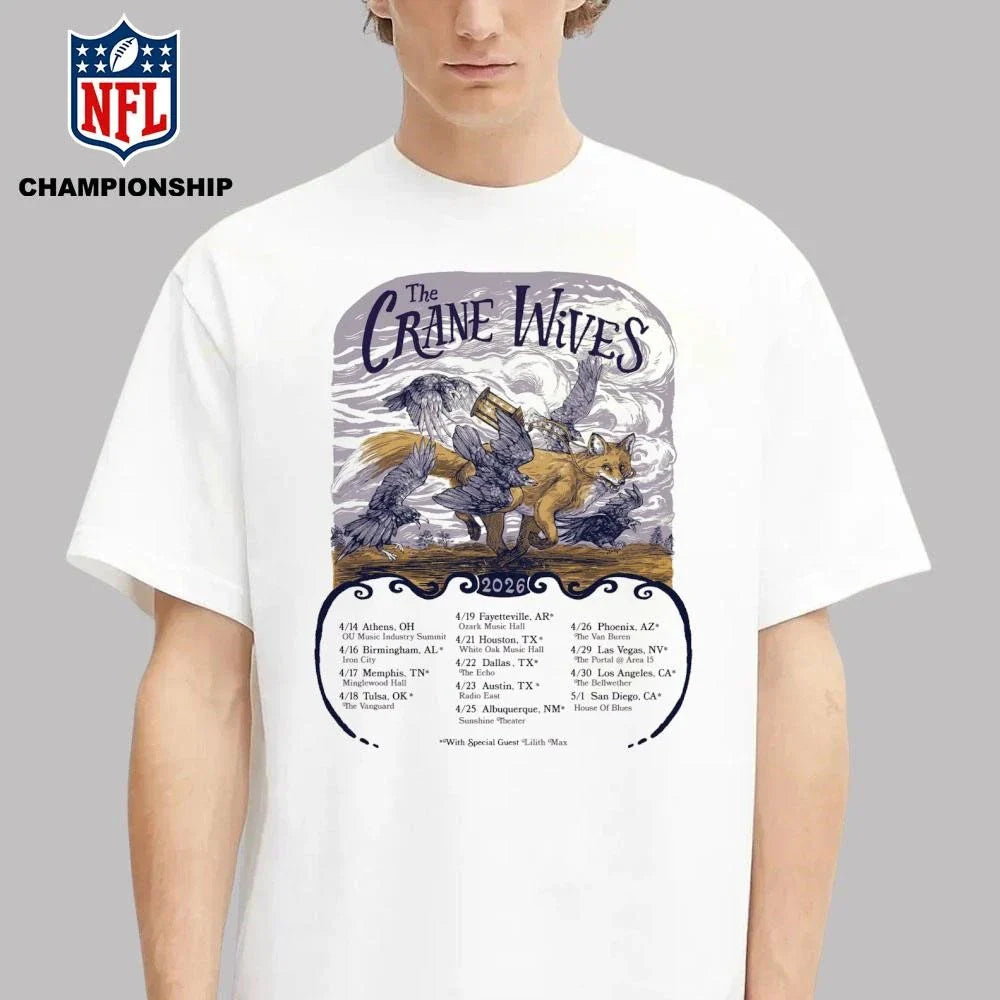 The Crane Wives April 26 2026 The Van Buren Phoenix, AZ Poster Shirt’