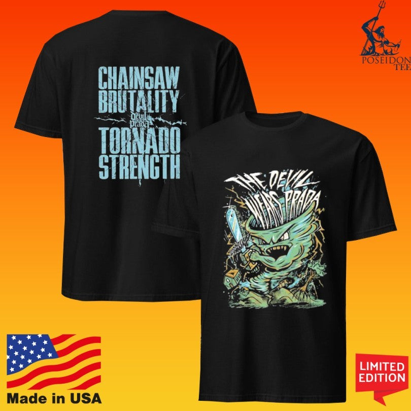 The Devil Wears Prada Chainsaw Brutality Tornado T-shirt