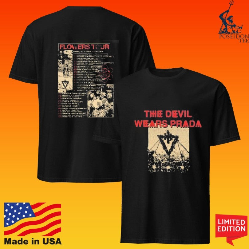 The Devil Wears Prada Flowers Spring Tour 2026 T-shirt