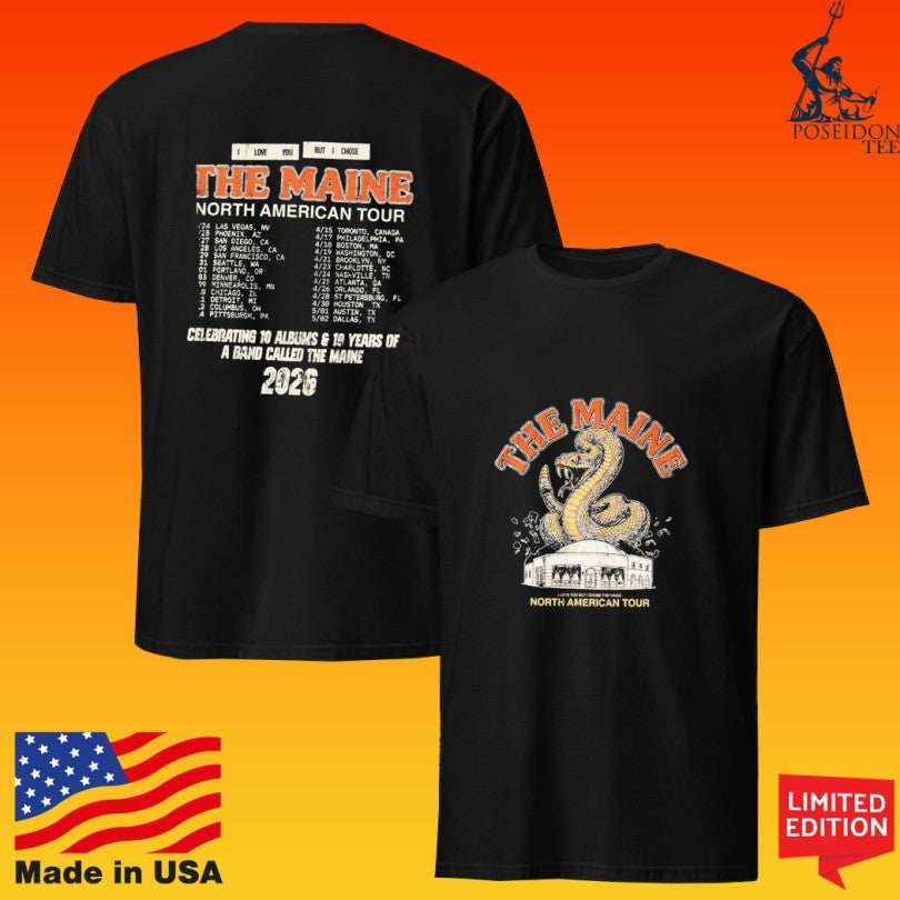 The Maine North American Chose Tour T-shirt