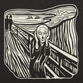 The Scream Graphic of Edvard Munch's Painting