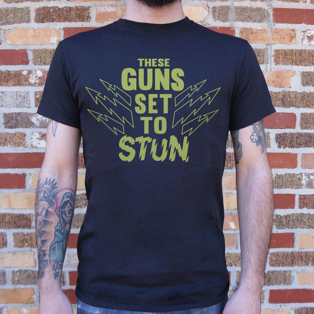 These Guns Set to Stun Muscle Graphic