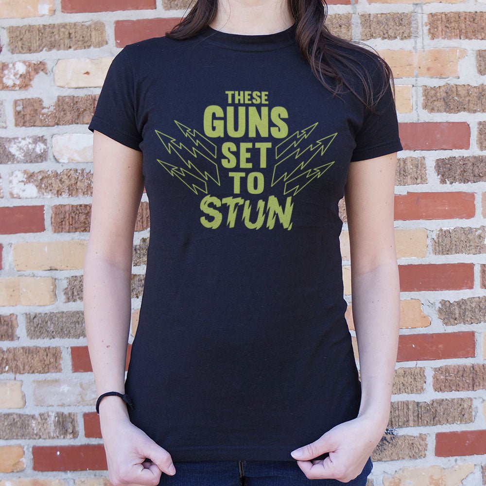 These Guns Set to Stun Muscle Graphic