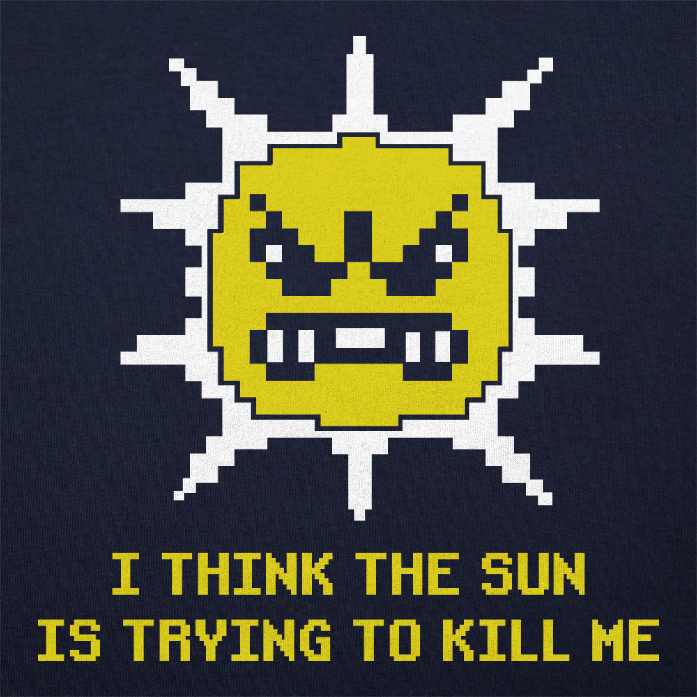 The Sun is Killing Me Angry 8-Bit Sun Character