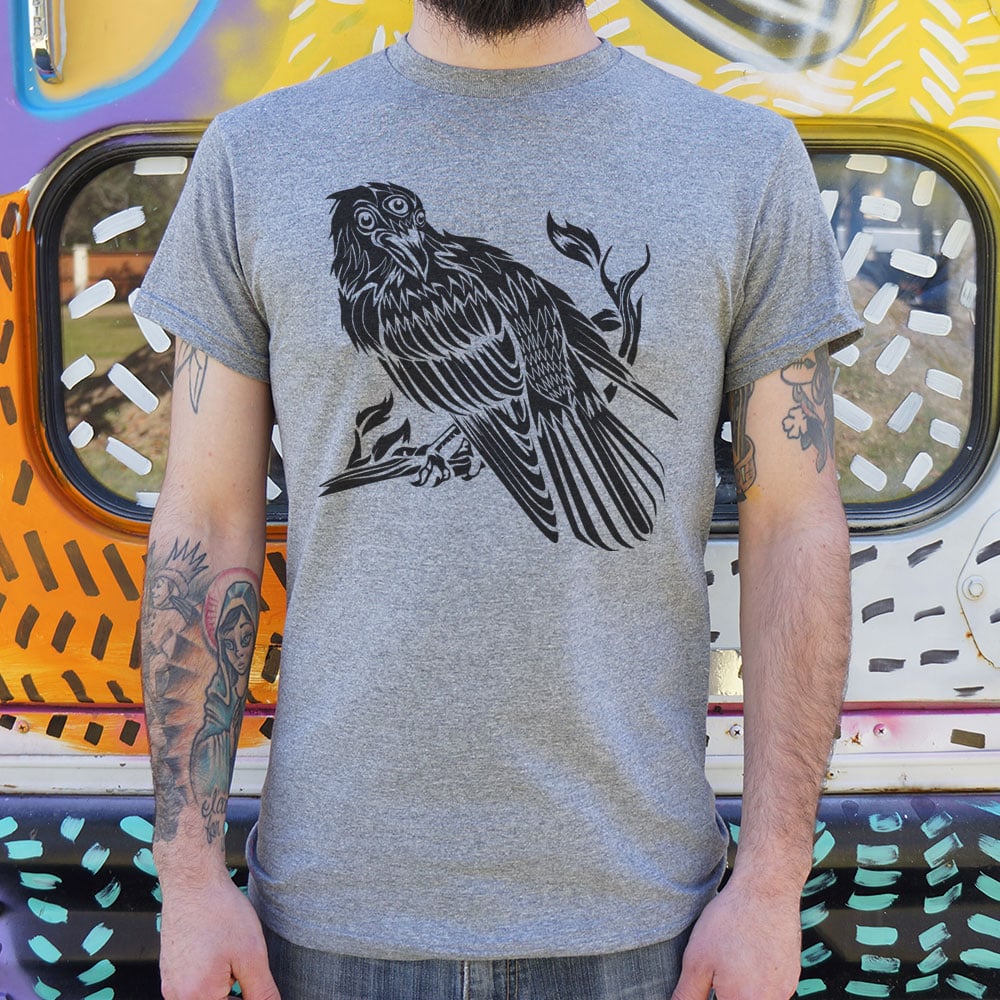Three-Eyed Bird Mystical Raven Illustration